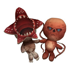MINISO Stranger Things Demogorgon & Vecna Plush Doll Set of 2, No tags/packaging