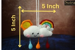 Hanging Crochet Soft Toy Gift for Baby Girl & Boy | Handmade Baby Shower Decor