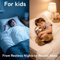 14″ | 3.5 Pound Sloth Weighted Animals for Adults & Kid, Calming Sloth Plush …