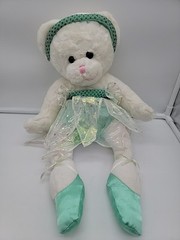 VTG Animal Alley Fairy Ballerina Teddy Bear 16″ Plush Satin Dress Toys R Us