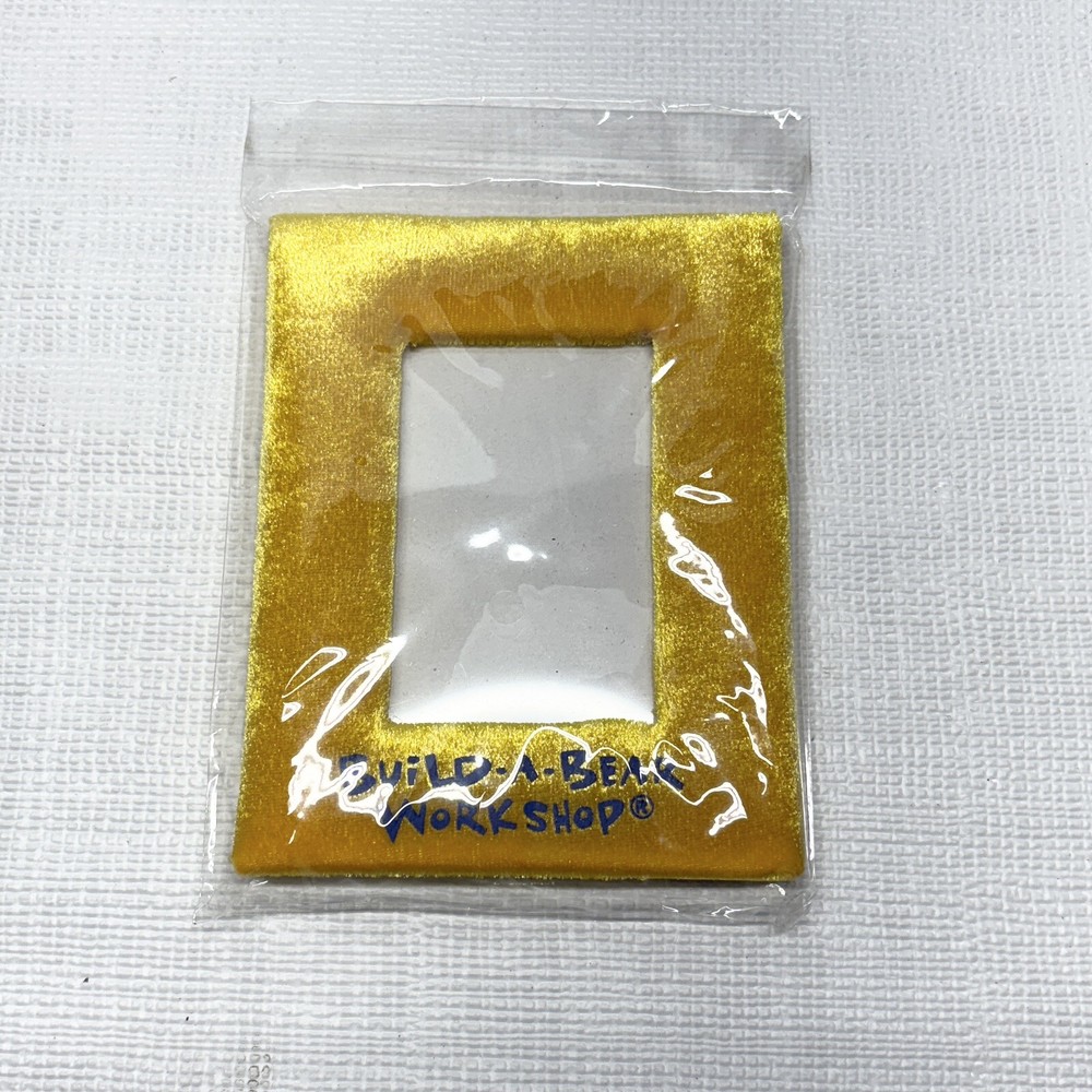 NEW Build-a-Bear BAB Workshop Picture Photo Frame Yellow Rectangle 2×3