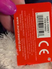 Flopsie Mini Plush Ferret by Aurora Vintage NWT RETIRED RARE – Shelter Benefit