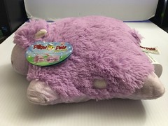 Pillow Pet Pee Wees Huggable Hippo Plush Stuffed Animal Lavender Purple 2011