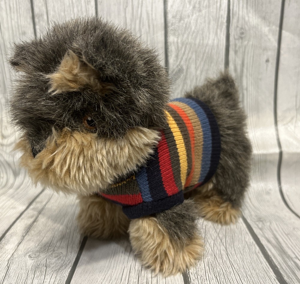 THE CHILDRENS PLACE Yorkie Puppy Dog 9″ Plush Toy Stuffed Animal w/ Sweater Doll