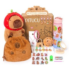 Ditucu Strawberry Capybara Plush Gifts for Girls 4 5 6 7 8 9 10 Years Old wit…