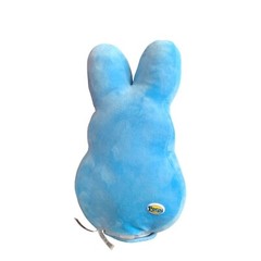Just Born Peeps Plush Blue Bunny With Mustache Stuffed Animal Toy 13 in Tall 202
