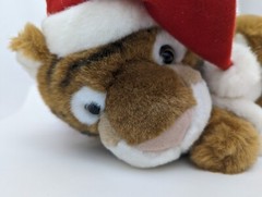 House Of Lloyd Plush Stuffed Christmas Tiger Scrooge With Sound “Bah Humbug 13″L