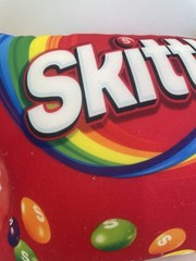 SKITTLES Candy Pillow Plush Squishable 10”x 8” New with tags