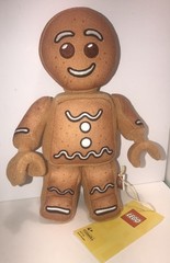 LEGO Gingerbread Man Christmas Holiday Brown Plush Kids Mini Soft Toy – 9in
