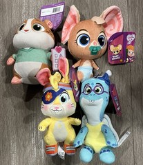 NEW VIDA THE VET 7″ Plush-TIDBIT, POPCORN, BABY MOUSE & ZIGZAG- New W/tags