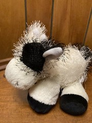 Ganz Webkinz Cow Lil Kinz Black White Plush Stuffed Toy No Code