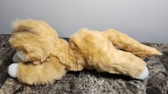 Orange Tabby Cat Plush 12″ MJC International Stuffed Animal 1992 Lying Down