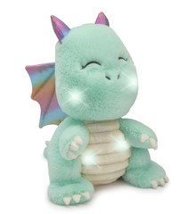 Hugs & Cuddles Glow Brights 12″ Dragon Plush with LED Lights, Sound Effects, NWT