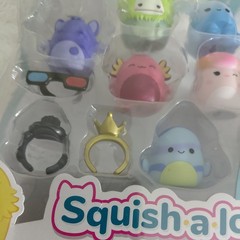 Squishmallows Series 2 Squish A Longs 8 Mini Squish Set ~ Mystery Squish Inside