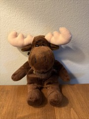 Cabelas Plush Moose 9 Inches Tall Brown With Bandana