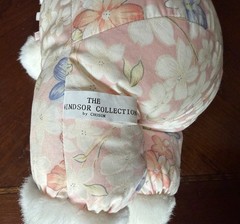 Vtg Chosun Easter Duck Stuffed Plush Animal Toy Duck Slippers Floral 15”