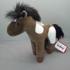 Douglas Cuddle Toys Paint Pinto Horse Plush 8″ NWT Western Stuffed Animal Toy