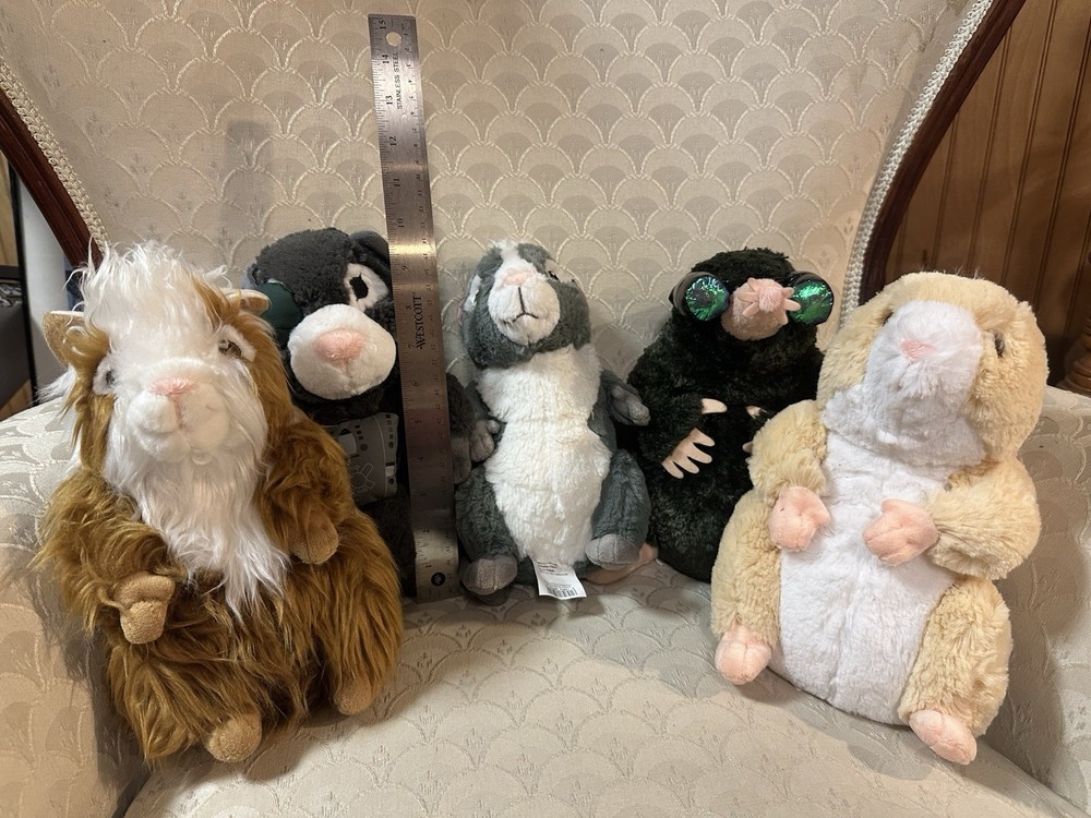 Lot Of All 5 Disney Store G-Force 10” Plush Guinea Pigs & The Mole 2009 6 Total