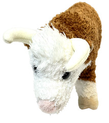 Douglas Cuddle Toys Tumbleweed Plush Stuffed Bull Brown and White 10 in