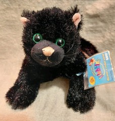 Webkinz Ganz HM135 Black Cat Plush New with Unused Code NWT