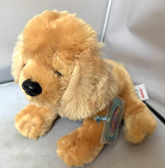 WEBKINZ BUTTERSCOTCH RETRIEVER SOFT Fluffy WITH UNUSED CODE RARE HM690 NEW TAGS