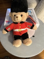 Keel toys Guardsman Teddy Bear plush England 8” United Kingdom