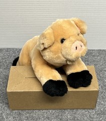 FAO Schwarz Pink Pig 10″ Plush Adopt a Pet Vintage Stuffed Animal