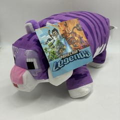 Minecraft Legends (Purple Tiger) Stripe Jungle Cat Plush Stuffed Animal Doll 20″
