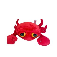 Aurora World Red Crab Plush Stuffed Animal Large Yellow Eyes Ocean Sea Life Toy