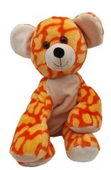 World Plush Orange Yellow Bear Stuffed Plush 11″