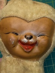 Vintage Rubber Face Tiger Plush