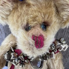 Jingle Bear Antlers And Bells Magical Kingdom Jointed Seasonal 11 in Christmas