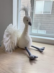 Jellycat Lola Wingaling White Peacock Plush Stuffed Animal