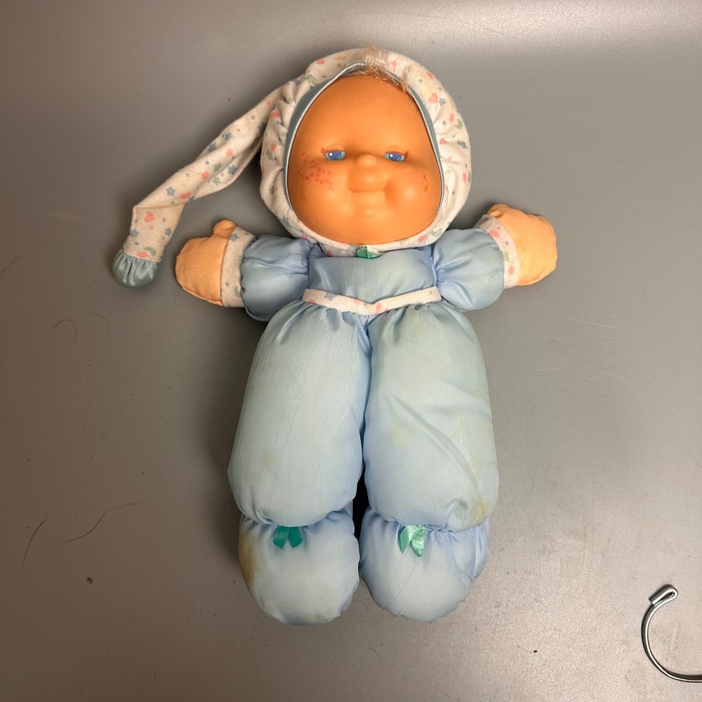 Fisher Price Puffalump Kid Blue Eyes Blonde Baby Girl Doll Plush Doll 91 working