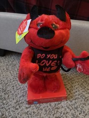 Dan Dee Red Devil Animated Plush Sings Do You Love Me Lights Up NEW