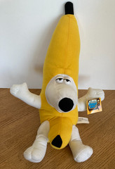 Family Guy 2008 Brian Griffin Dog 16″ Banana Plush Peanut Butter Jelly Time