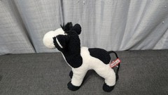 Sweet Cream Douglas 8″ Baby Cow stuffed plush animal Black White holstein bull