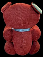 1985 Graphics International Teddy Bear Stuffed Animal corduroy Brown Green Eyes