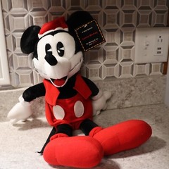 Vintage Mickey Mouse Disney Gund Christmas Santa Plush JC PENNEY Exclusive