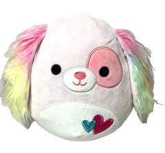 Squishmallow BRYCE Plush Dog Pastel Colors Valentine Hearts KellyToy 8 1/2’’2022