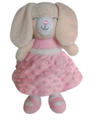 Baby Starters Ballerina Bunny Rabbit Pink Satin Ears Minky Skirt Plush Stuffed
