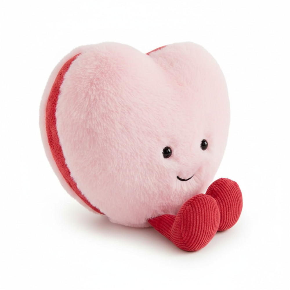 Red Pink and Heart Plush Toy Cute Stuffed Doll Valentine Gift Home Decor