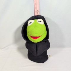 12” Disney Muppets Constantine Evil Kermit Frog Plush Hand Puppet Black Hood