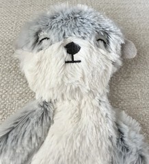 Slumberkins Otter Plush Lovey Security Blanket Heart Soft Flat 17”