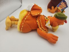 Chicken Run Ginger & Bunty Plush Beanie 9″ Playmates Toys 2000 Dreamworks
