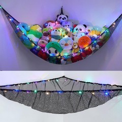 Unicorn Castle Stuffed Animals Net or Hammock Kids Large (Pack of 1), Black