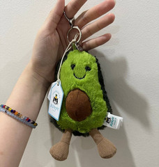 Jellycat Avocado Bag Charm Plush Keychain New Tags Cute Gift 2025 Soft Toy