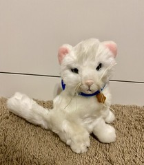 STUART LITTLE SNOWBELL Cat Friend Clip On Plush Toy Keychain 6” Movie Snowball