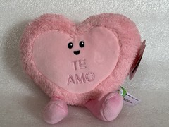 TE AMO Gigglescape 5″ Pink Sweetheart Heart Candy Plush Off-Center Face/Legs New