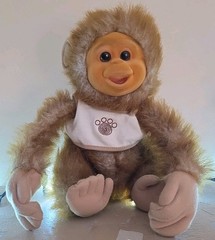 Paw Palz Chattering Chico Monkey Chimp Makes Sound Moves Mouth Plush Hosung